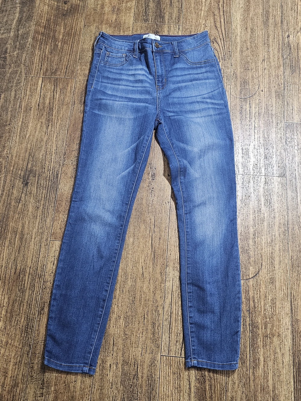 Cello Jeans Womens Size 9/29 High Rise Skinny Medium Wash Stretch Denim Style AB